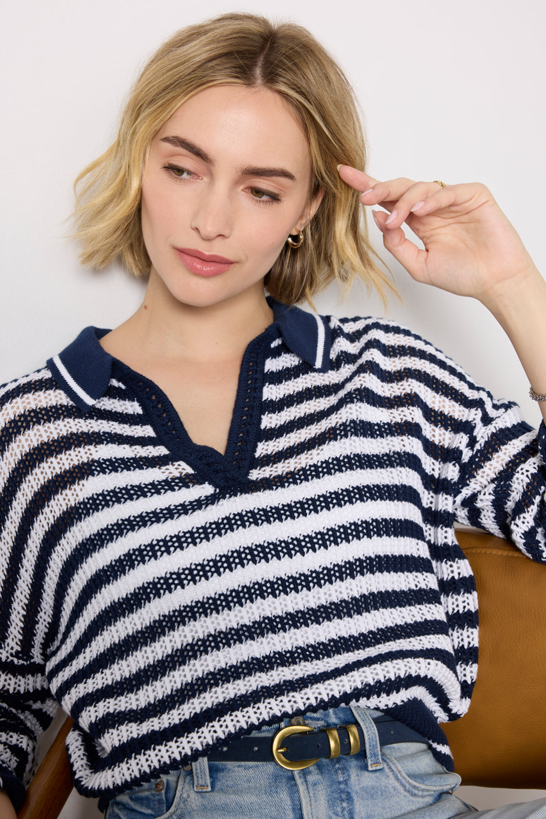 Women's Kimberly Stripe Tipping Pullover