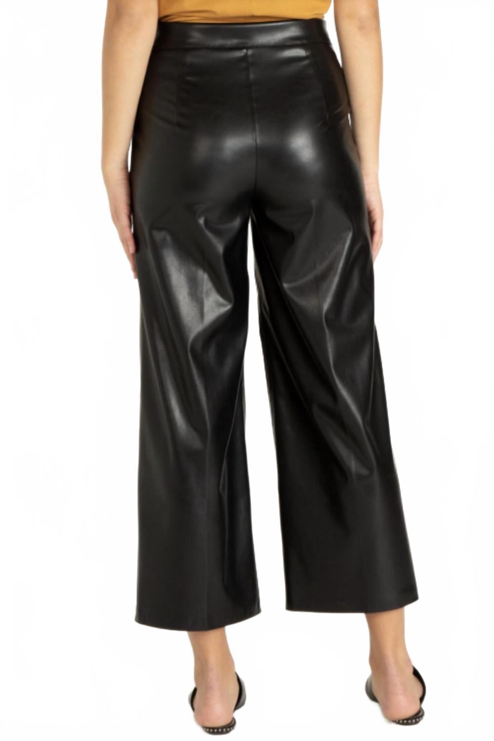 Sparkle Wide Leg Pants In Black