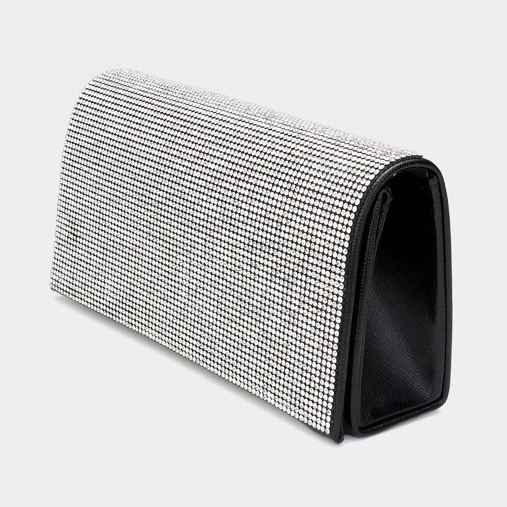 Bling Solid Evening Clutch Crossbody Bag