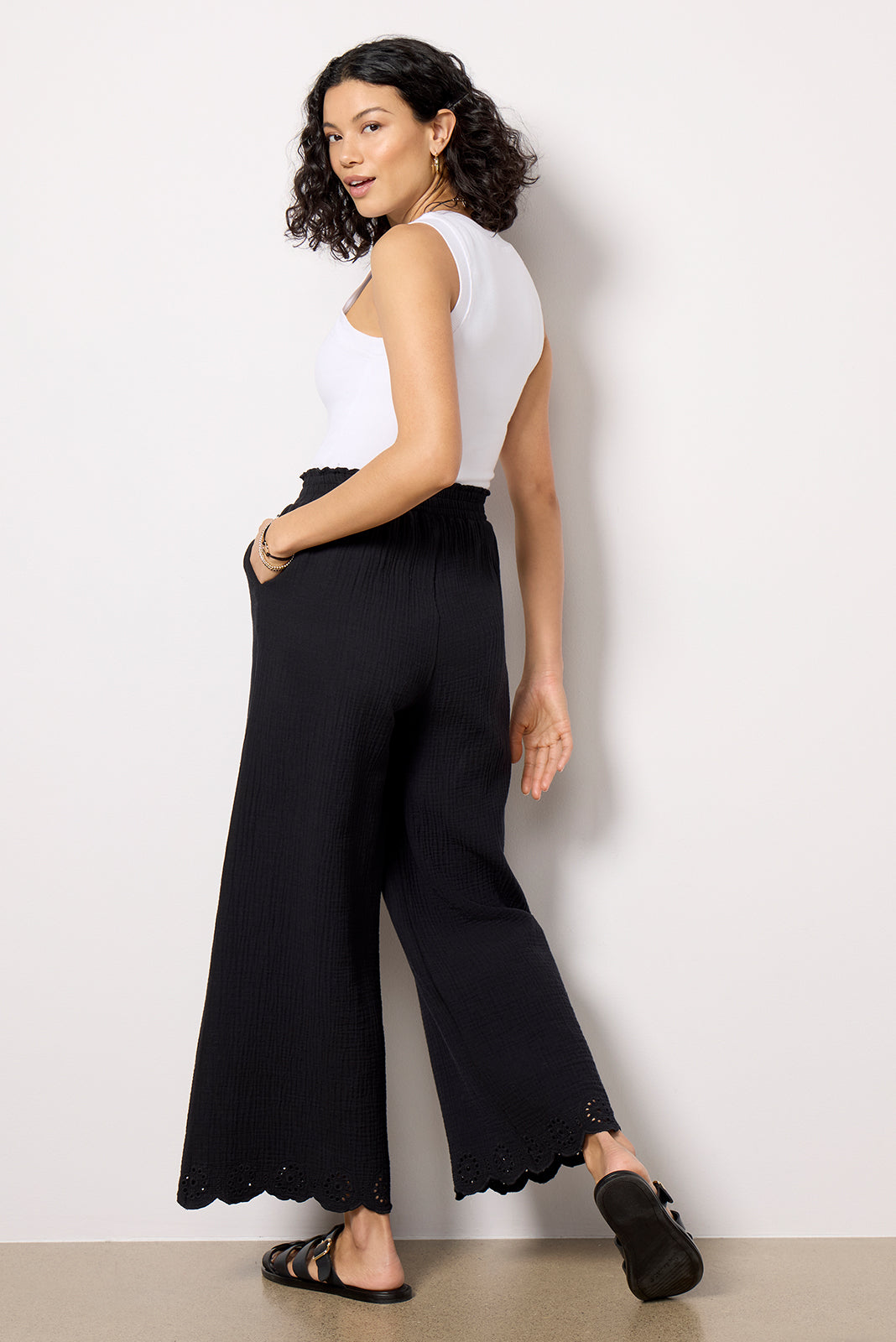 Women's Eden Gauze Eyelet Pants