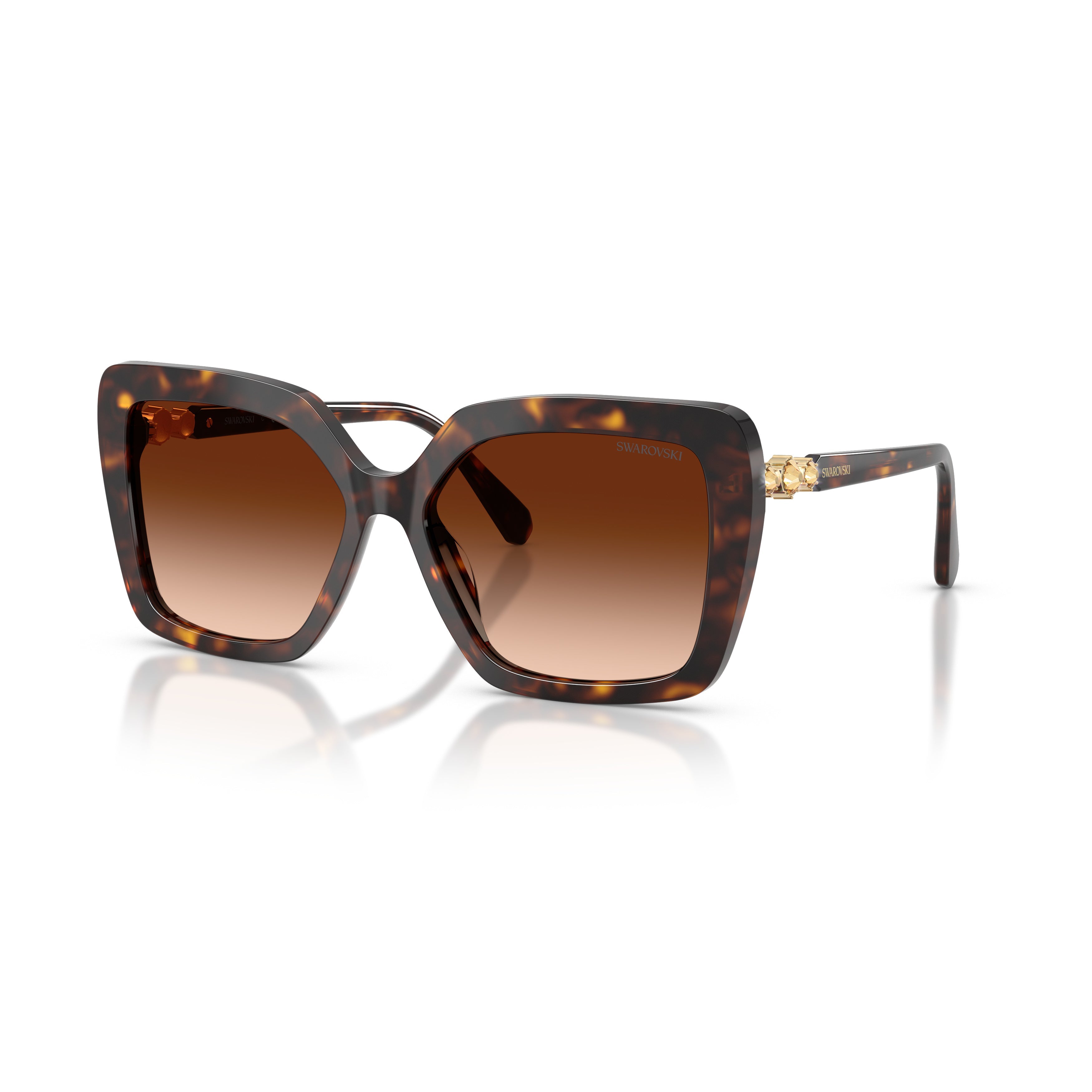 0Sk6049 Oversized Square Sunglasses with Tortoiseshell Pattern