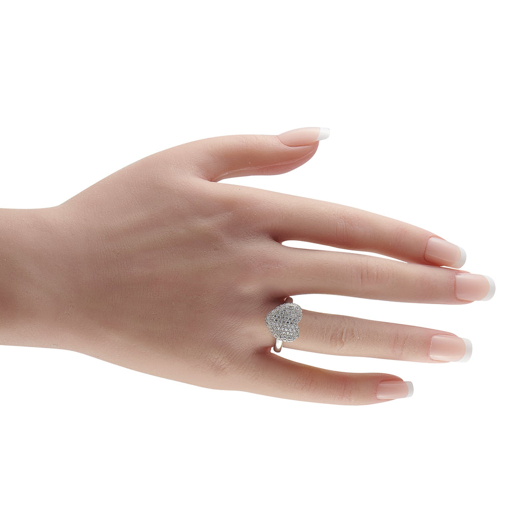 LB Exclusive Platinum 1.0ct Diamond Heart Ring MF30-041426