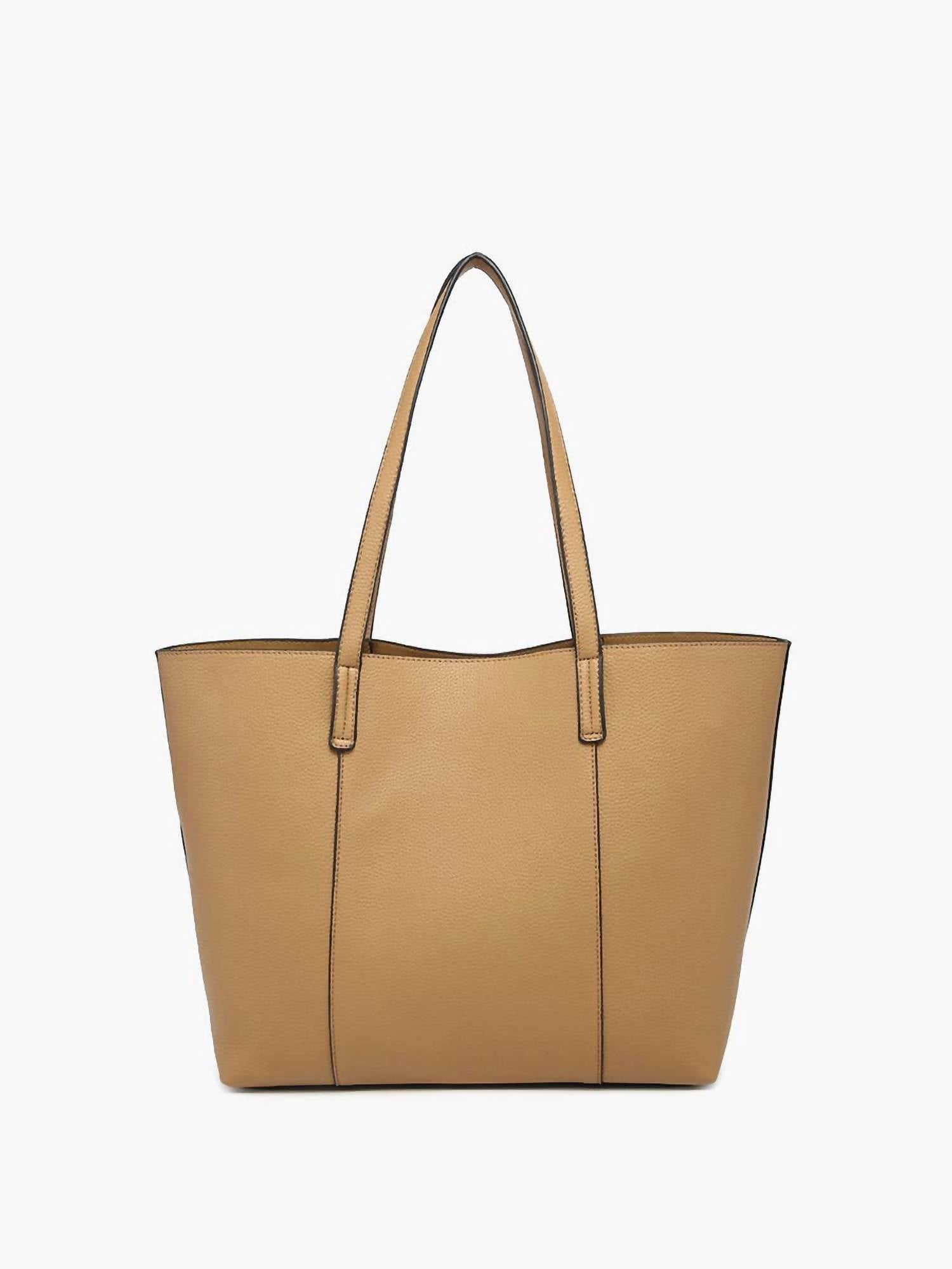 Women's Millie Classic Paneled Tote Bag In Tan