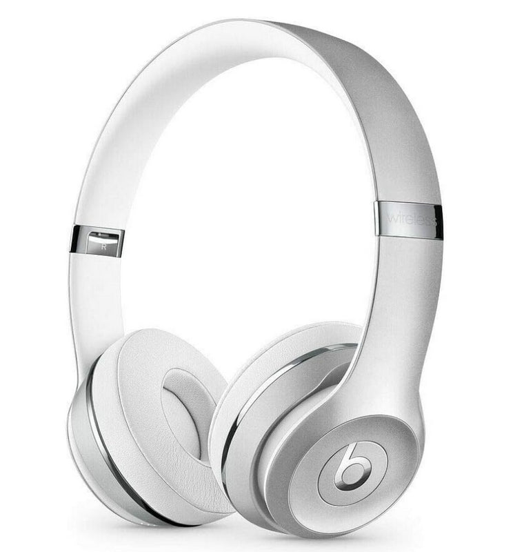 Beats Solo3 Wireless Headphones - Satin Silver(Latest Model) - MX452LL/A (Renewed)