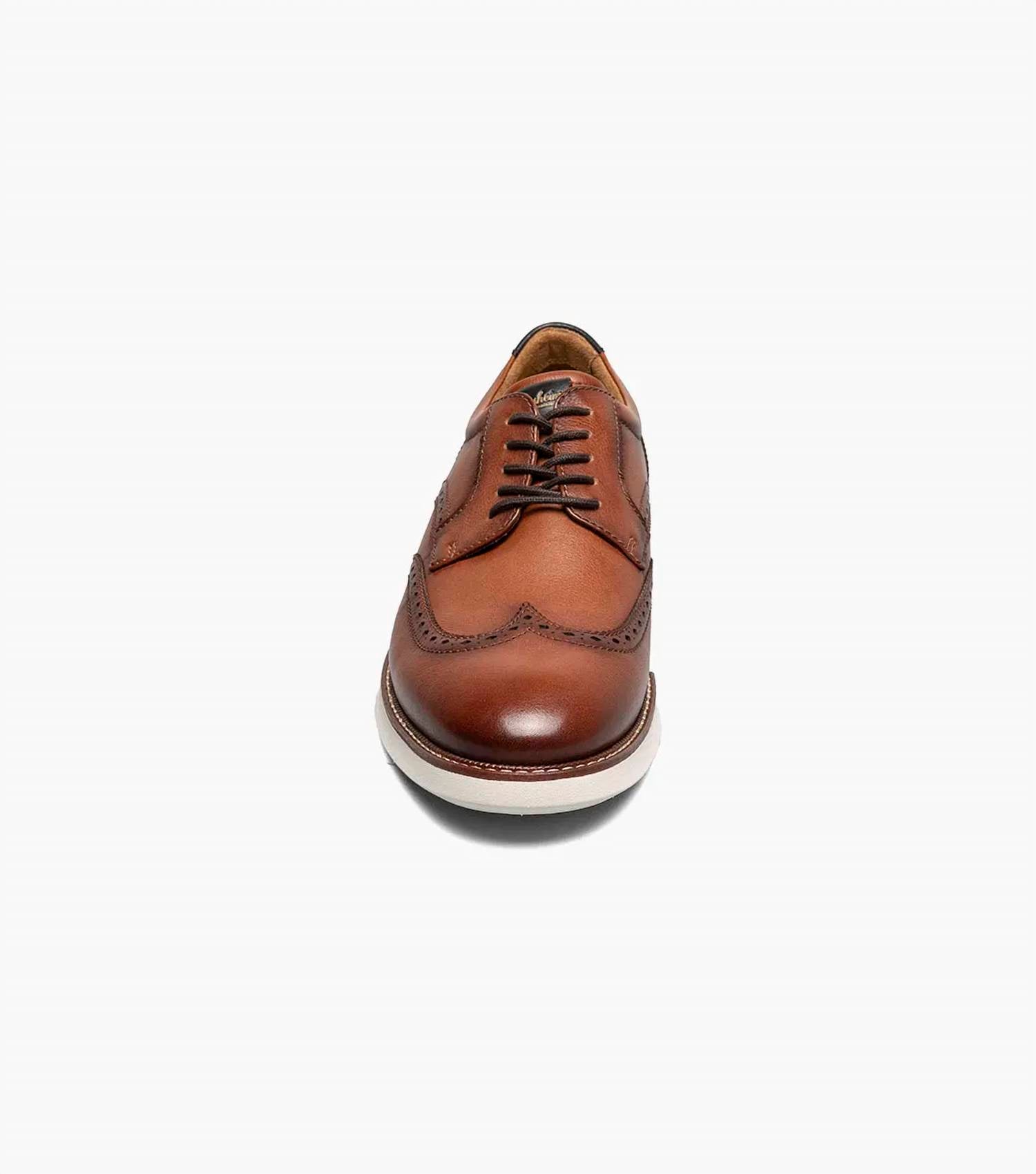 Men's Launch Wingtip Oxford Shoes In Cognac