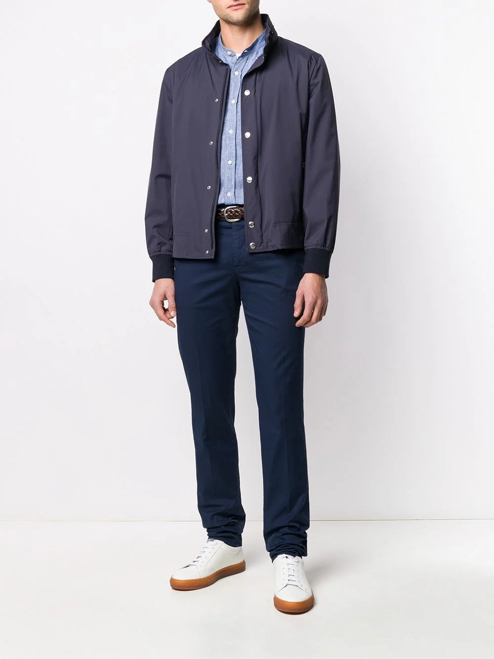 Brunello Cucinelli Men Gabardine Garment Dyed Pants