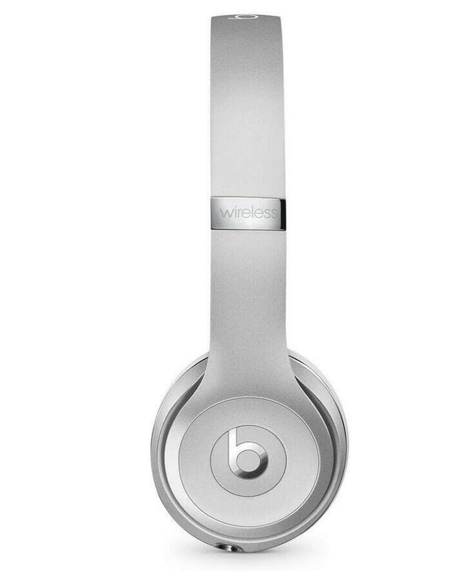 Beats Solo3 Wireless Headphones - Satin Silver(Latest Model) - MX452LL/A (Renewed)