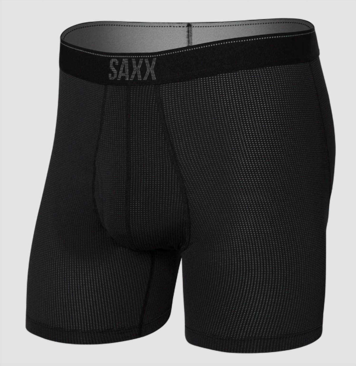 Quest Quick-Dry Mesh Boxer Brief In Black Ii