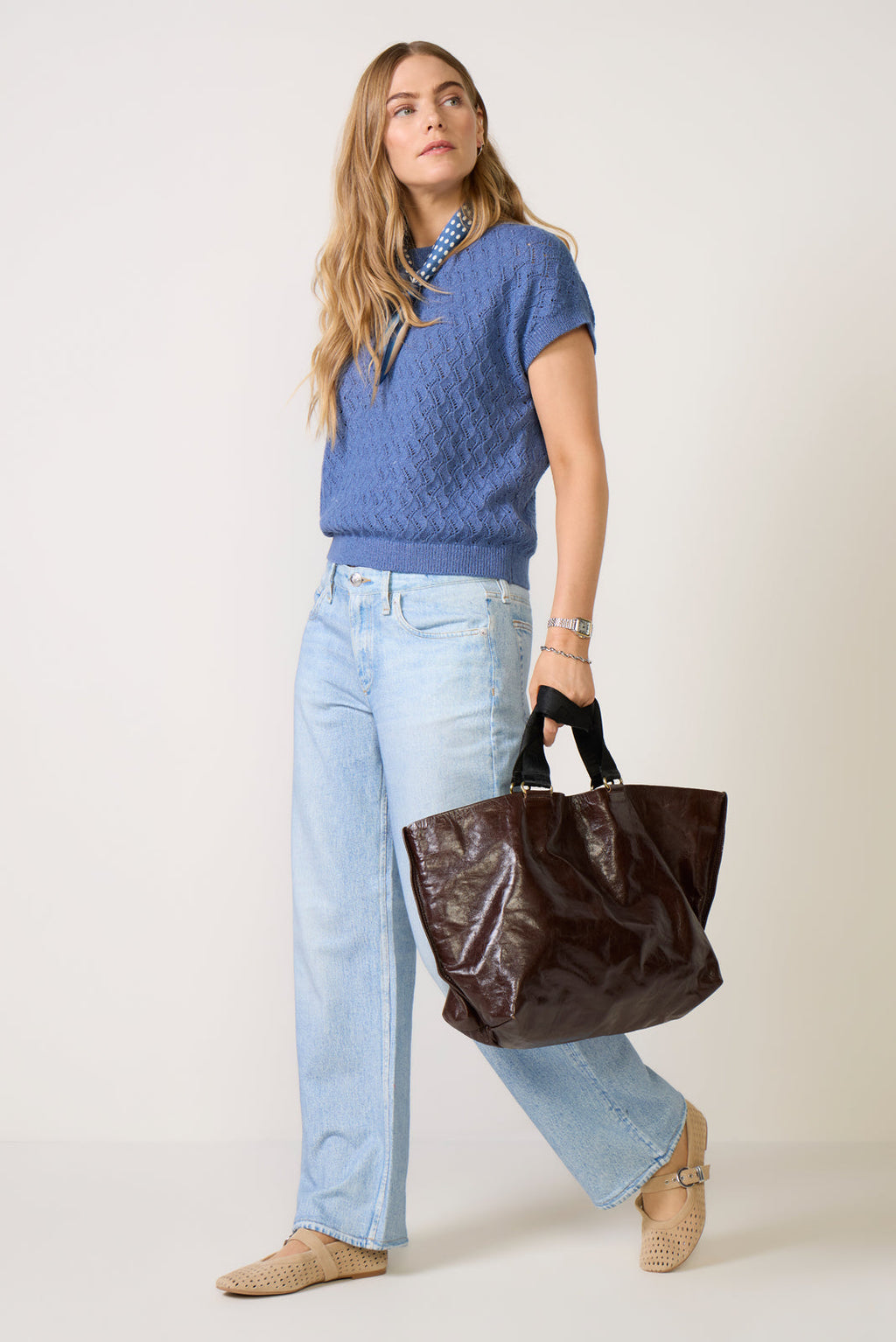 Women's Manae Pointelle Knit Top