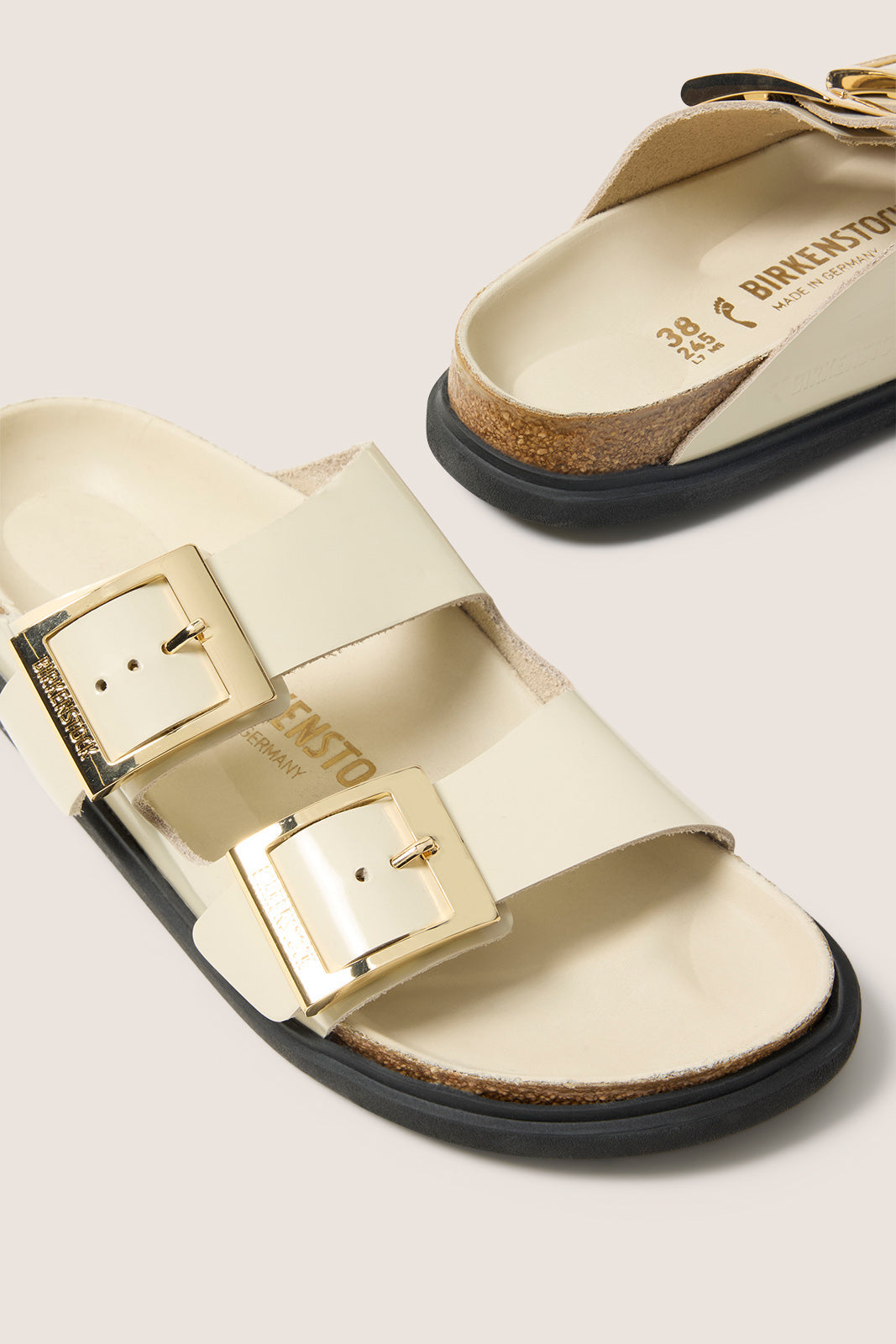 Women's Arizona Droplet Buckle High Shine Sandals