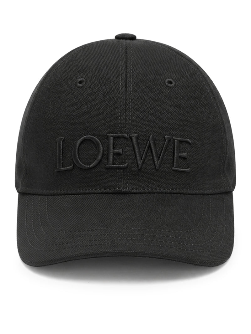 Loewe X Paula`S Ibiza Men Canvas Hat With Embroidery On The Front