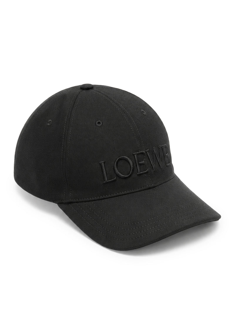 Loewe X Paula`S Ibiza Men Canvas Hat With Embroidery On The Front