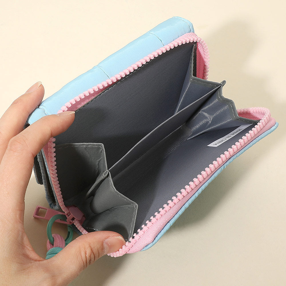 Compact Zip Around Wristlet Wallet