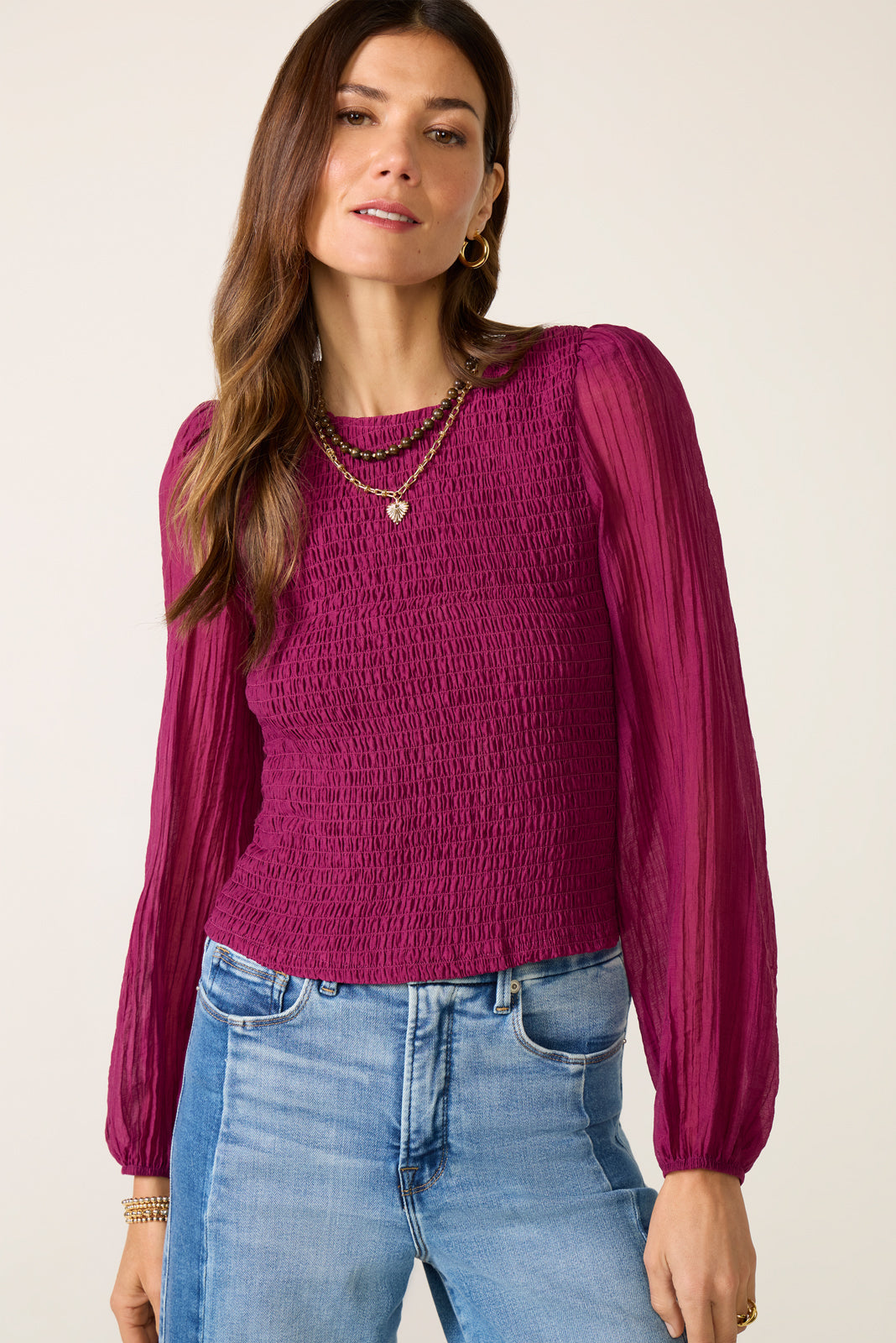 Women's Kendall Smocked Blouse