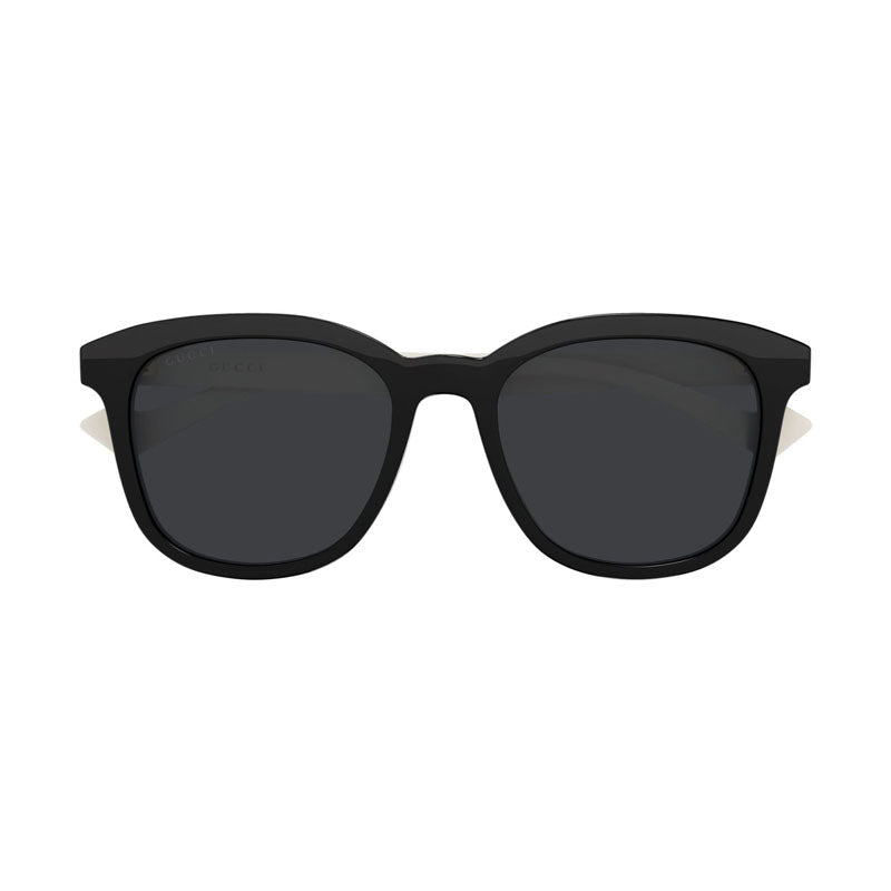 Gucci Sunglasses Oval Full Rim, Black Frame And Grey Lens Gg1001Sk003