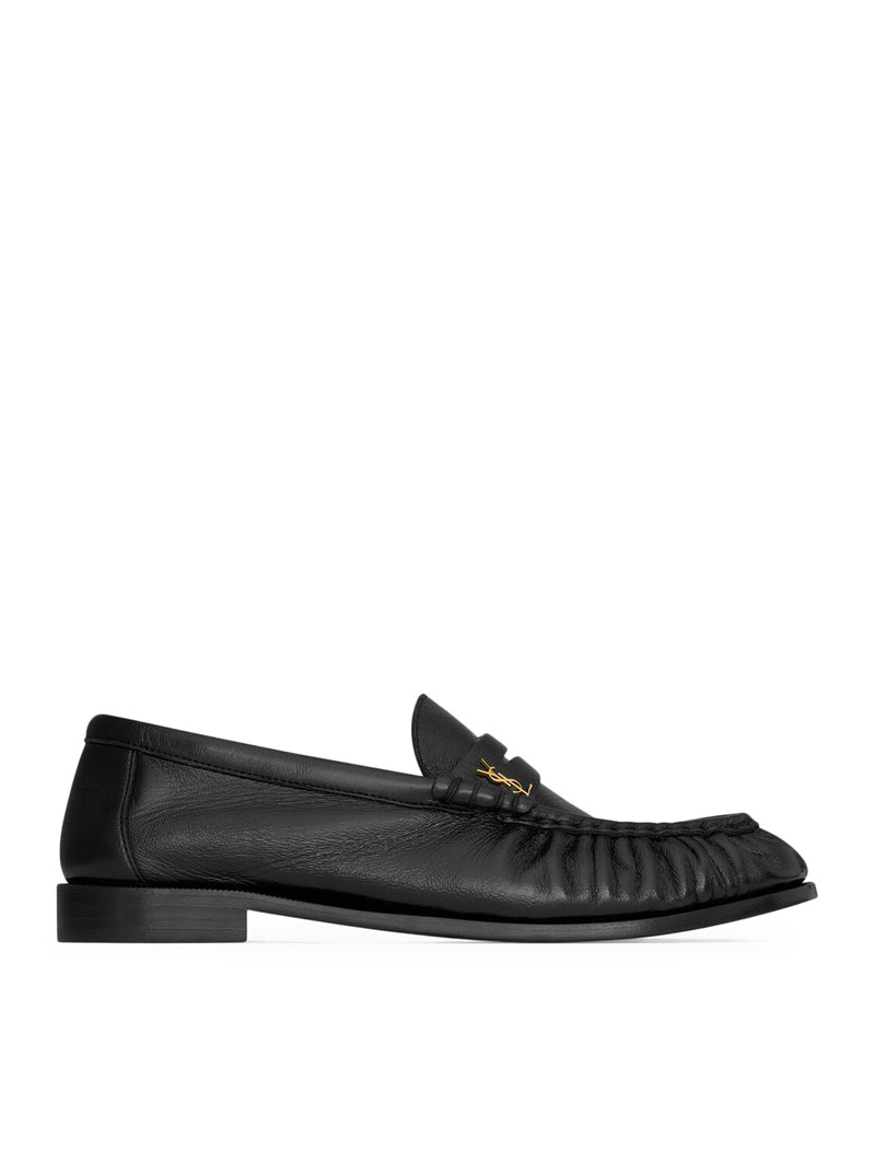 Saint Laurent Women Le Loafer Soft Moccasins In Polished Leather