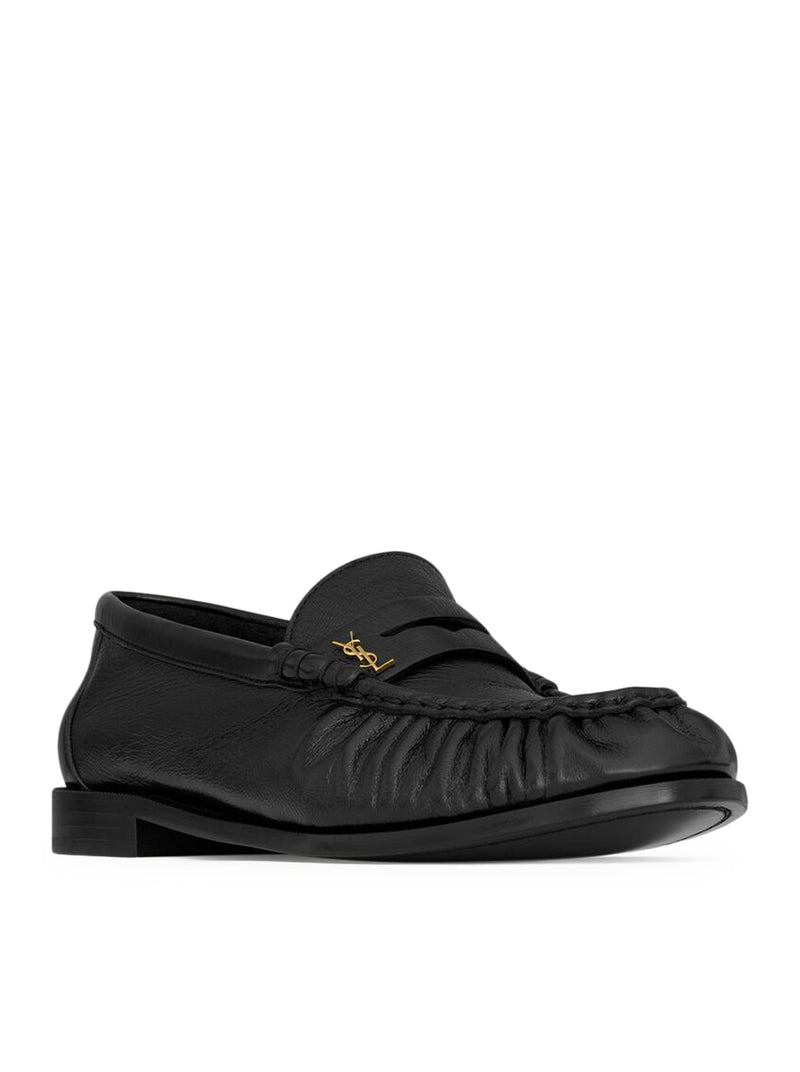 Saint Laurent Women Le Loafer Soft Moccasins In Polished Leather