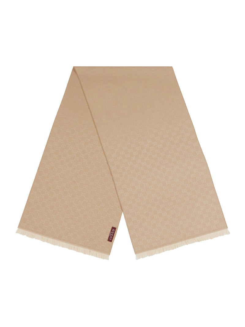 Gucci Women Gg Wool Scarf