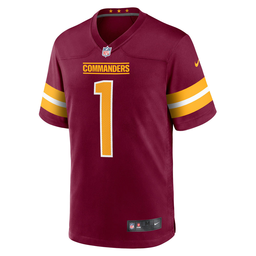 Washington Commanders Number 1 Groom Burgundy Game Jersey