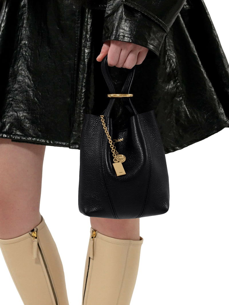 Chloe` Women Chloé Spin Small Tote Bag In Grainy Leather