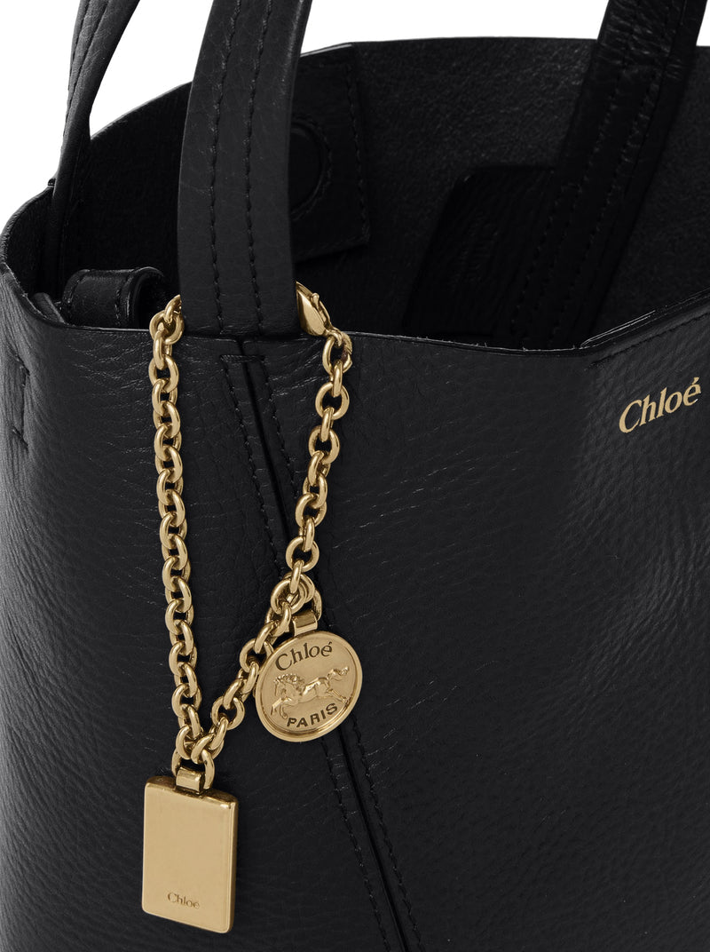 Chloe` Women Chloé Spin Small Tote Bag In Grainy Leather