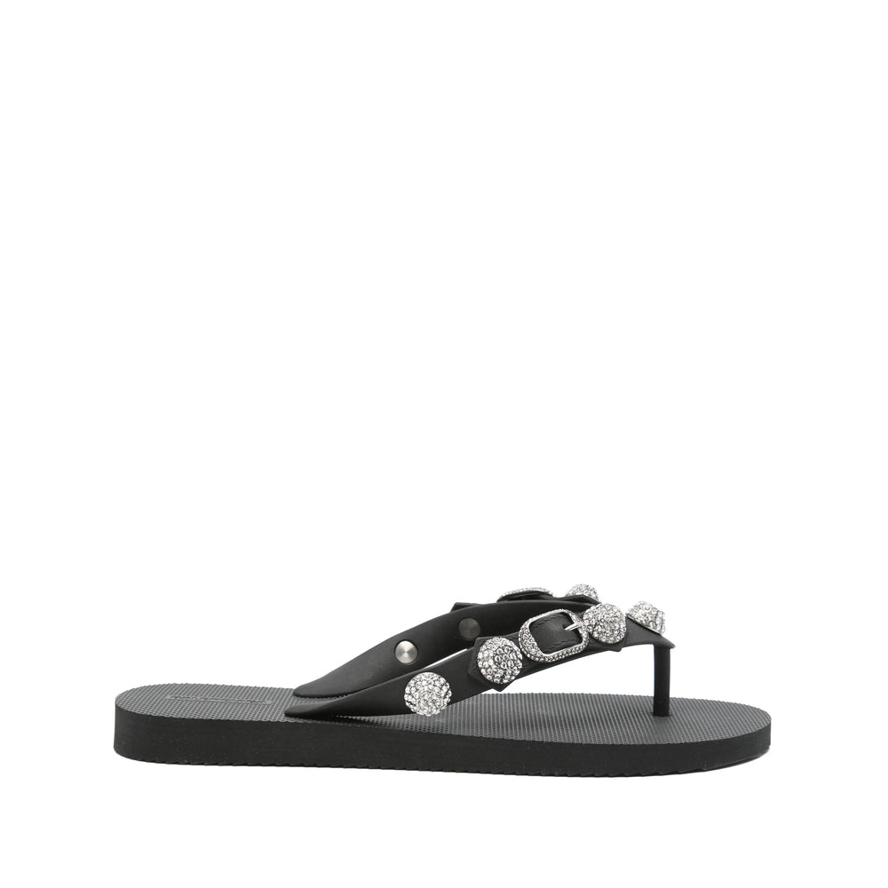 Balenciaga Black Flip-Flops & Slides Women