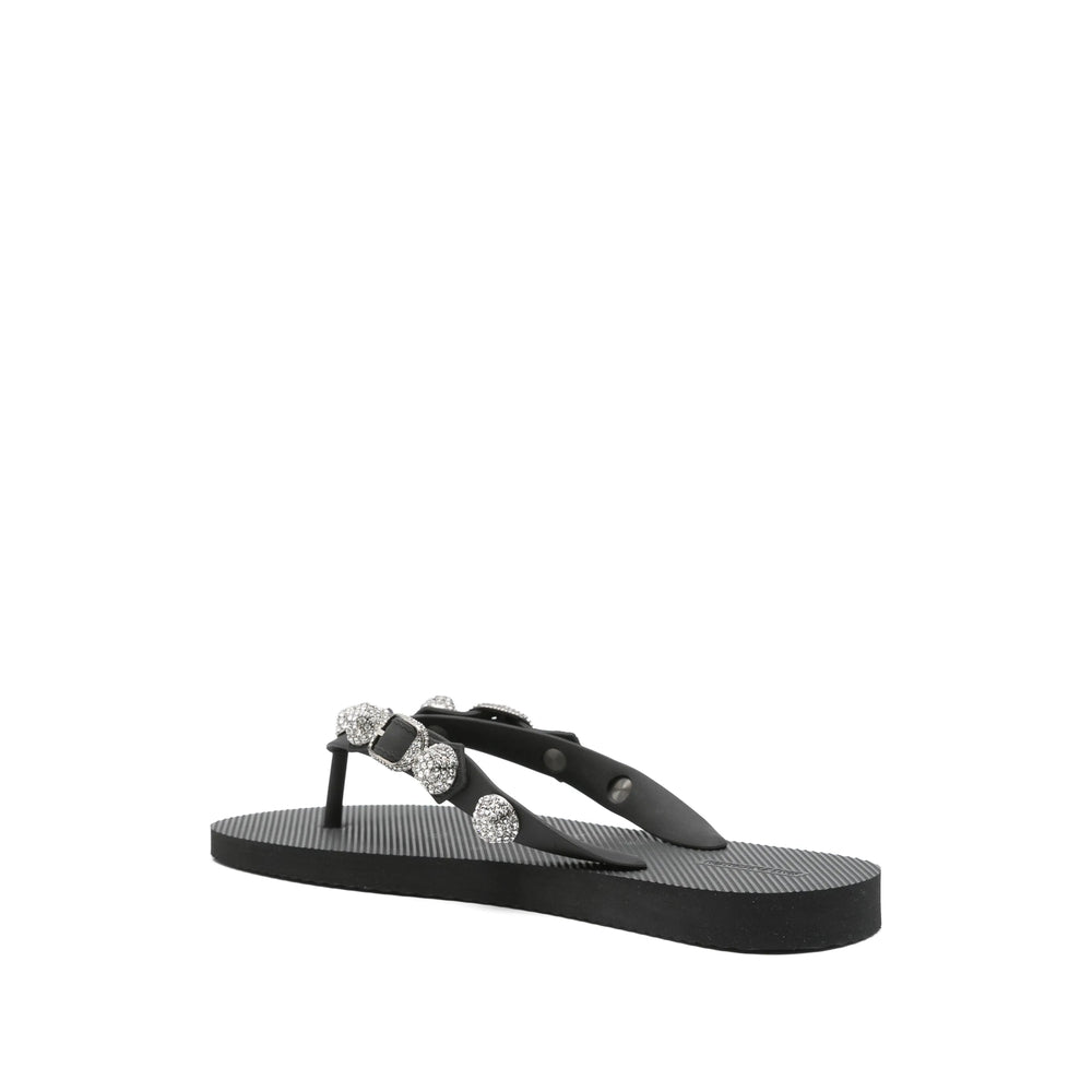 Balenciaga Black Flip-Flops & Slides Women