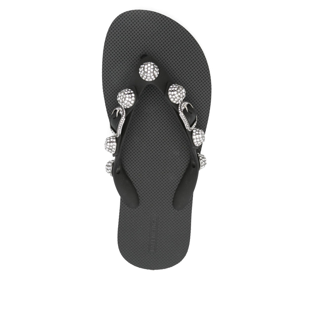 Balenciaga Black Flip-Flops & Slides Women
