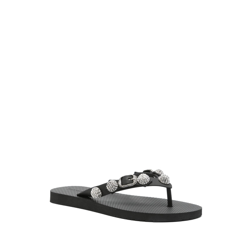 Balenciaga Black Flip-Flops & Slides Women