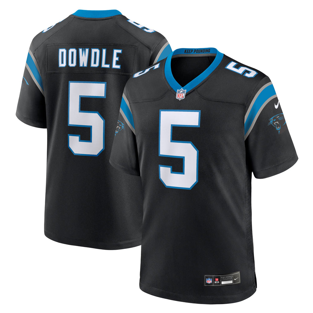 Carolina Panthers Rico Dowdle Black Team Game Jersey