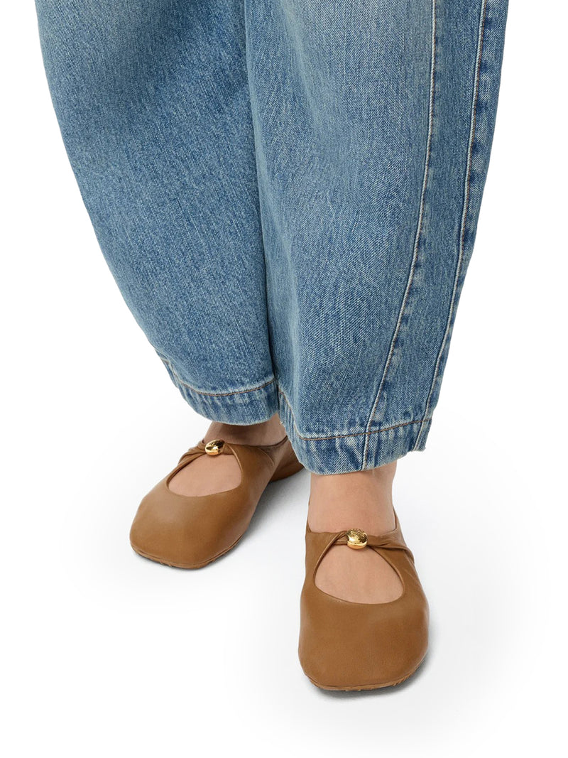 Loewe Women Pebble Ballerinas In Lambskin Nappa