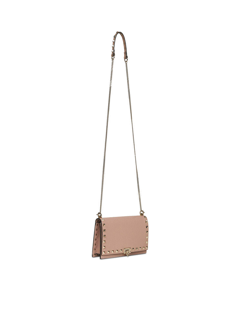 Valentino Garavani Women Mini Rockstud Leather Bag With Chain