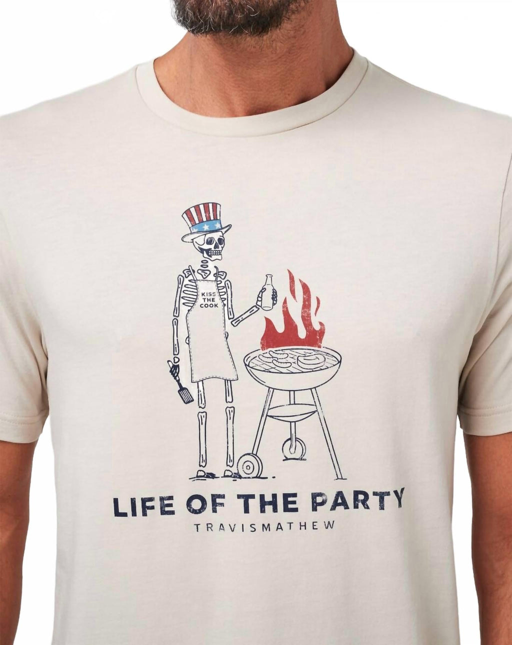 Grill And Thrill Short Sleeve Tee In Italian Sand