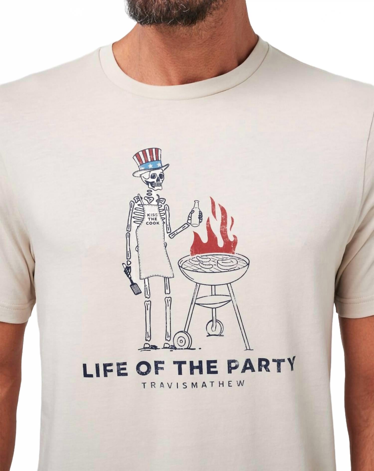 Grill And Thrill Short Sleeve Tee In Italian Sand