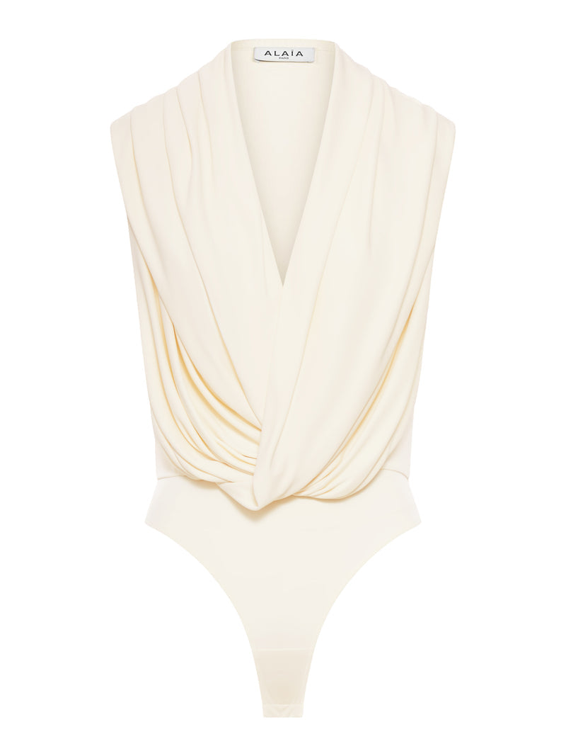 Alaia Women Jersey Bodysuit With Hood