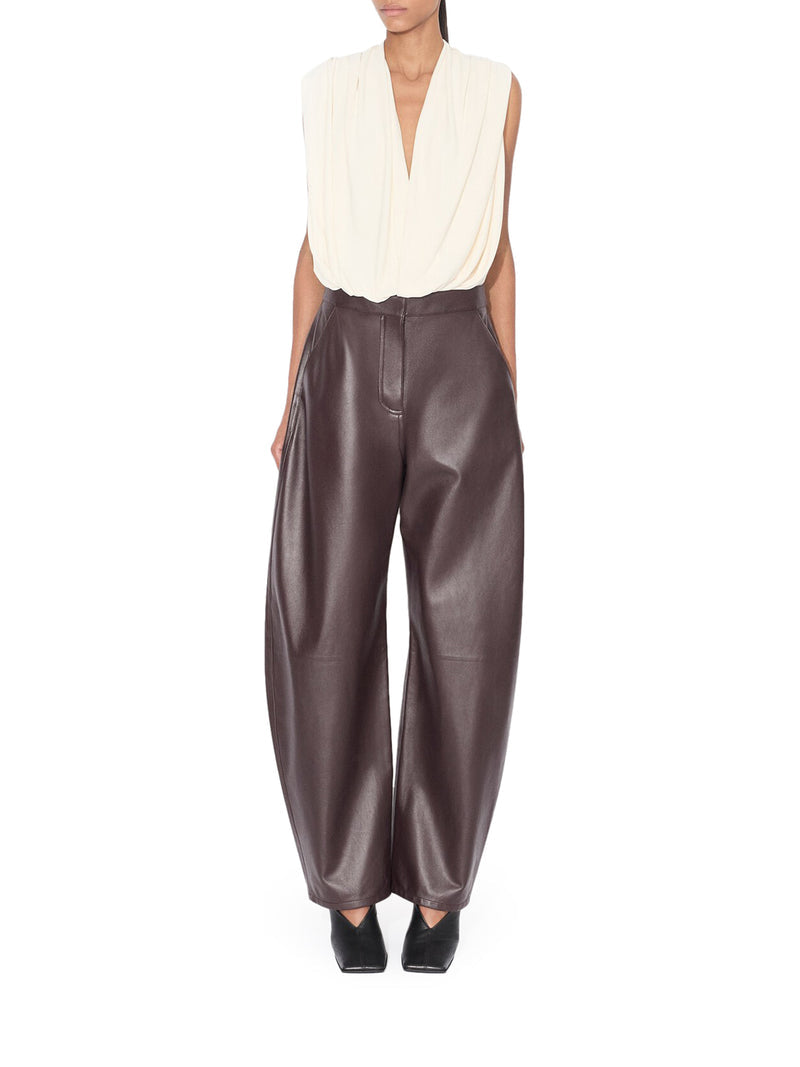 Alaia Women Jersey Bodysuit With Hood