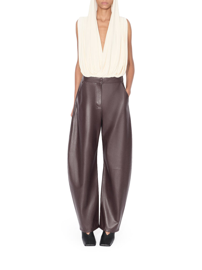 Alaia Women Jersey Bodysuit With Hood
