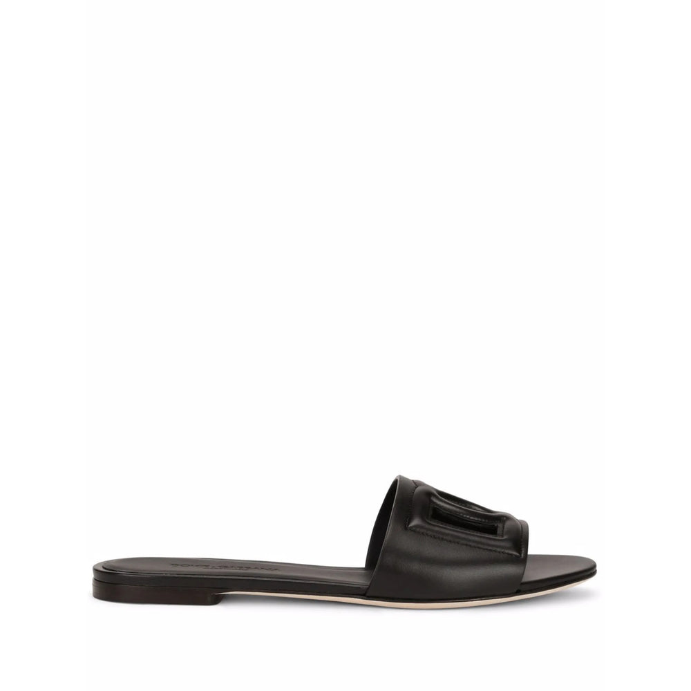 Dolce & Gabbana Black Flip-Flops & Slides Women