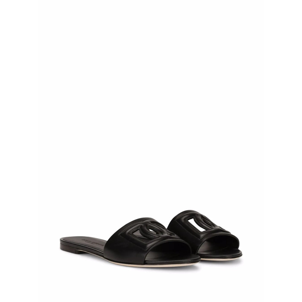 Dolce & Gabbana Black Flip-Flops & Slides Women