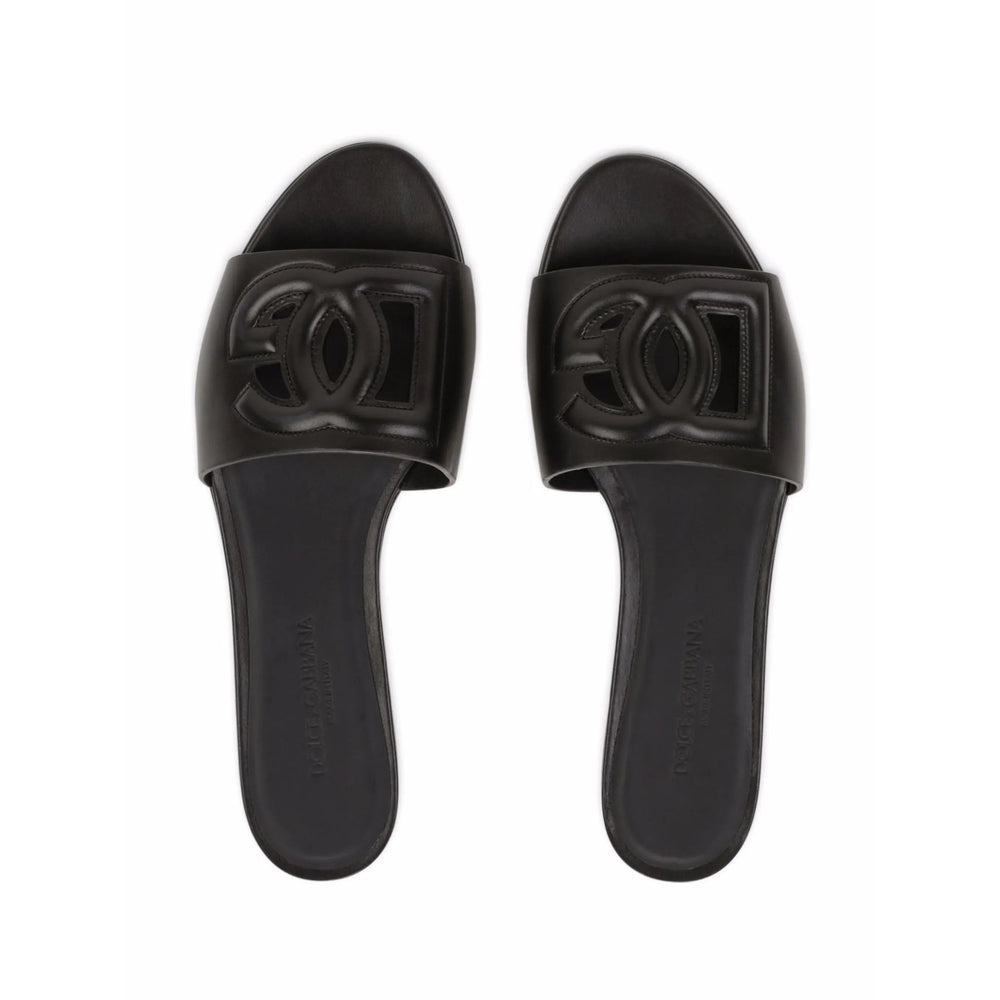 Dolce & Gabbana Black Flip-Flops & Slides Women