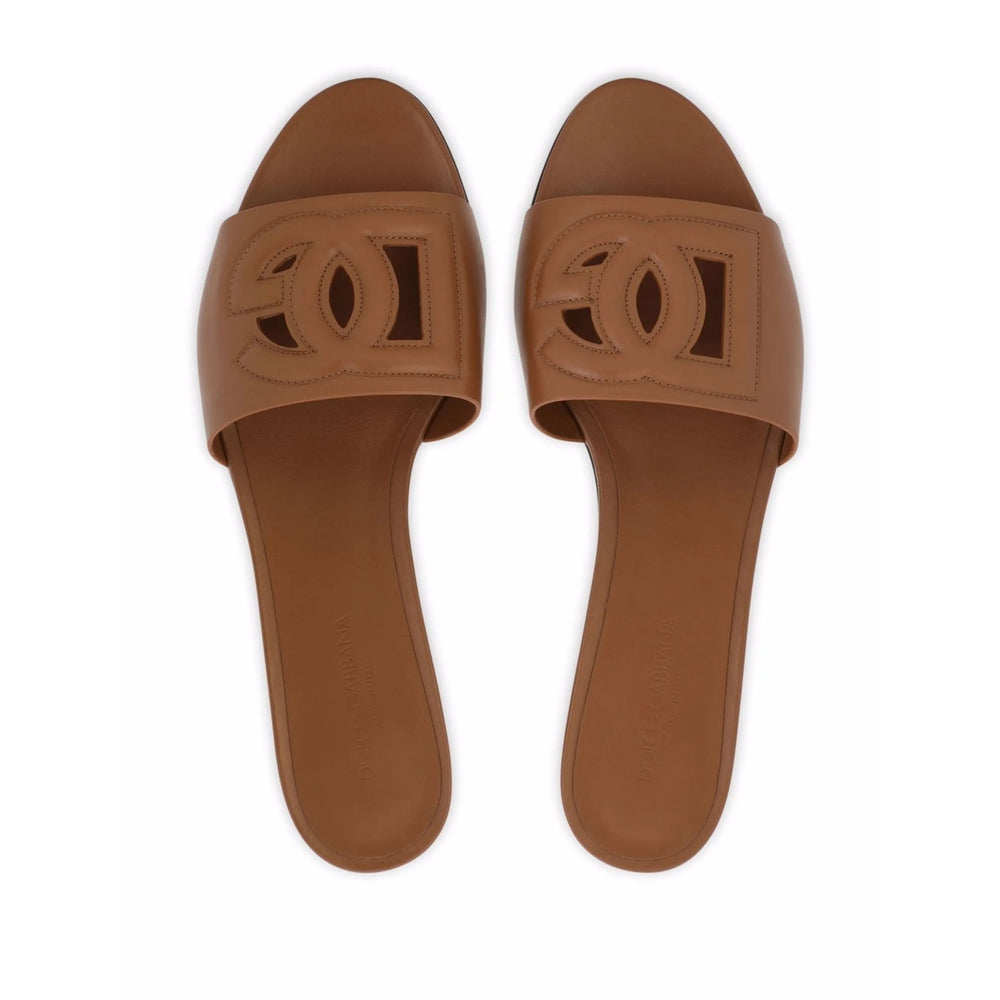 Dolce & Gabbana Brown Flip-Flops & Slides Women