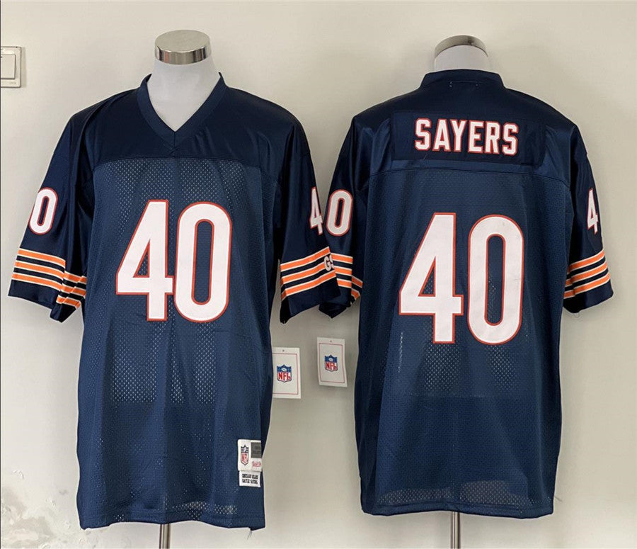 Men's Chicago Bears Gale Sayers Mitchell & Ness Navy Legacy Replica jersey