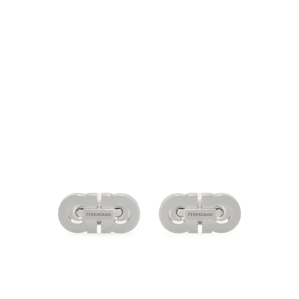 Ferragamo Silver Cufflinks Men