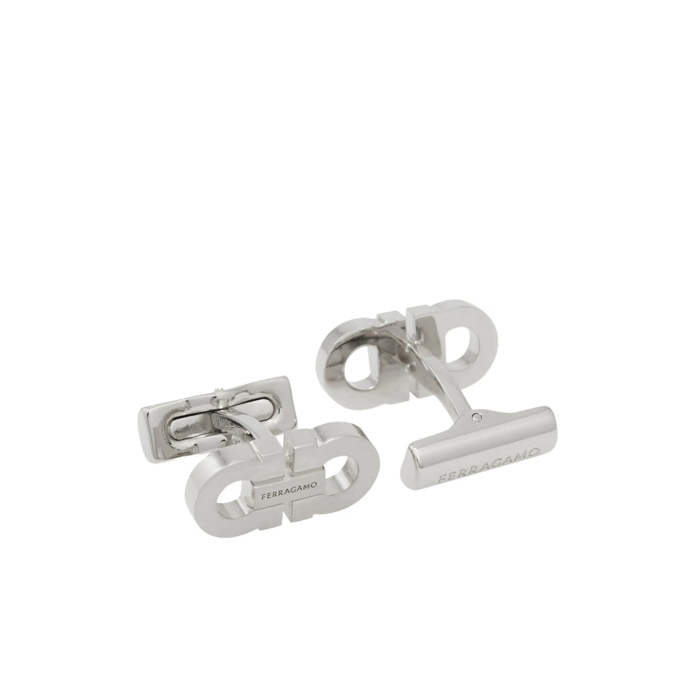 Ferragamo Silver Cufflinks Men