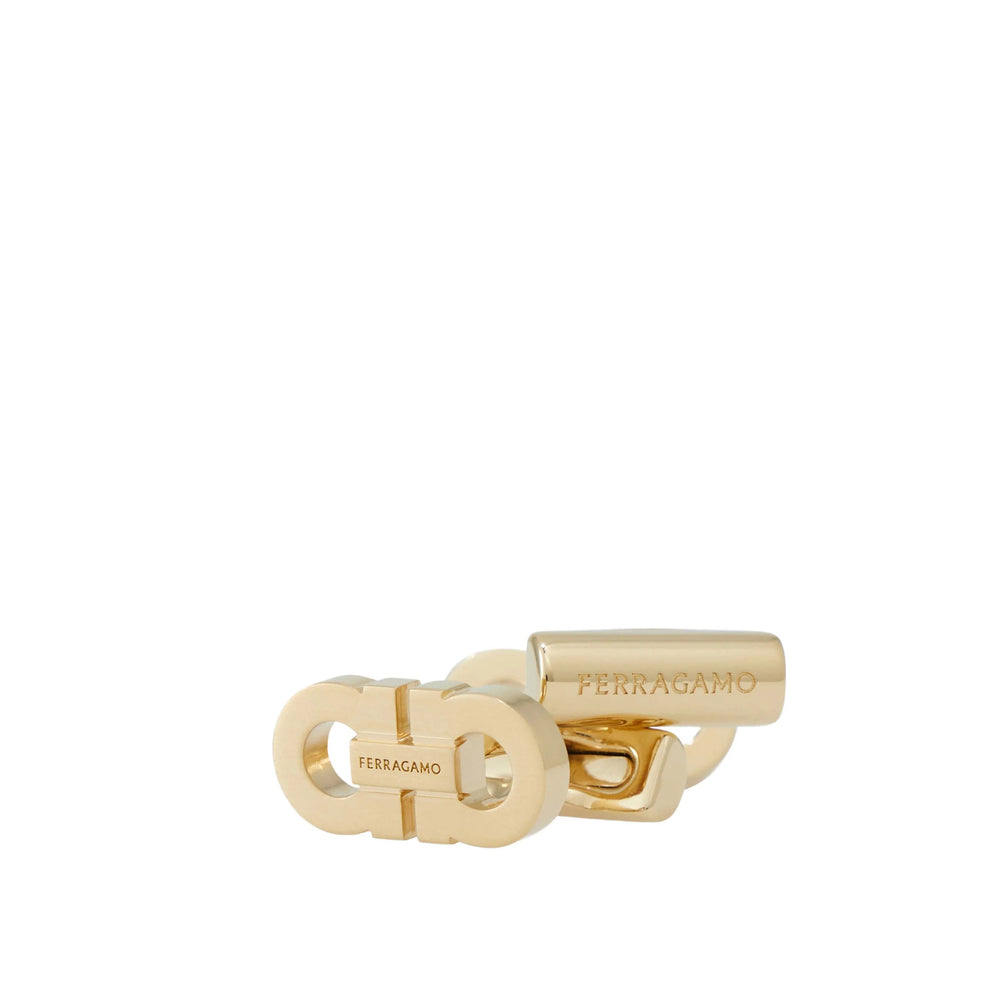 Ferragamo Gold Cufflinks Men