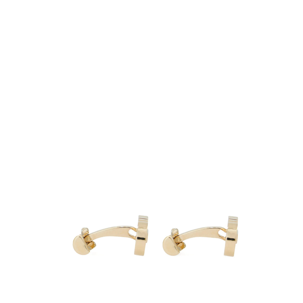Ferragamo Gold Cufflinks Men