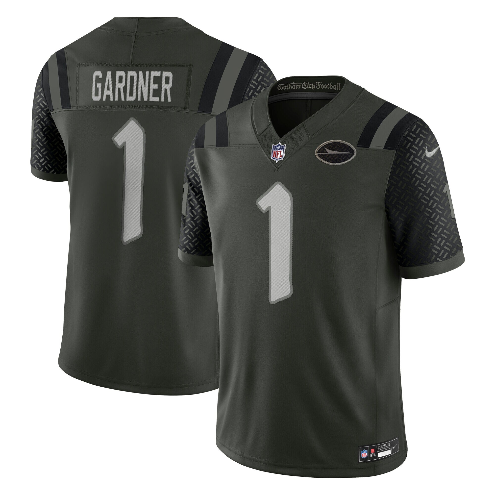 New York Jets Ahmad Sauce Gardner Gotham Green 2025 Rivalries Collection Limited Jersey