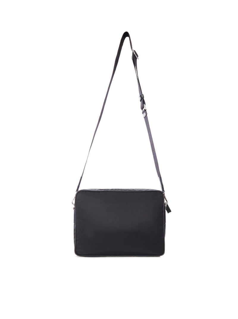 Prada Men Re-Nylon And Leather Shoulder Bag