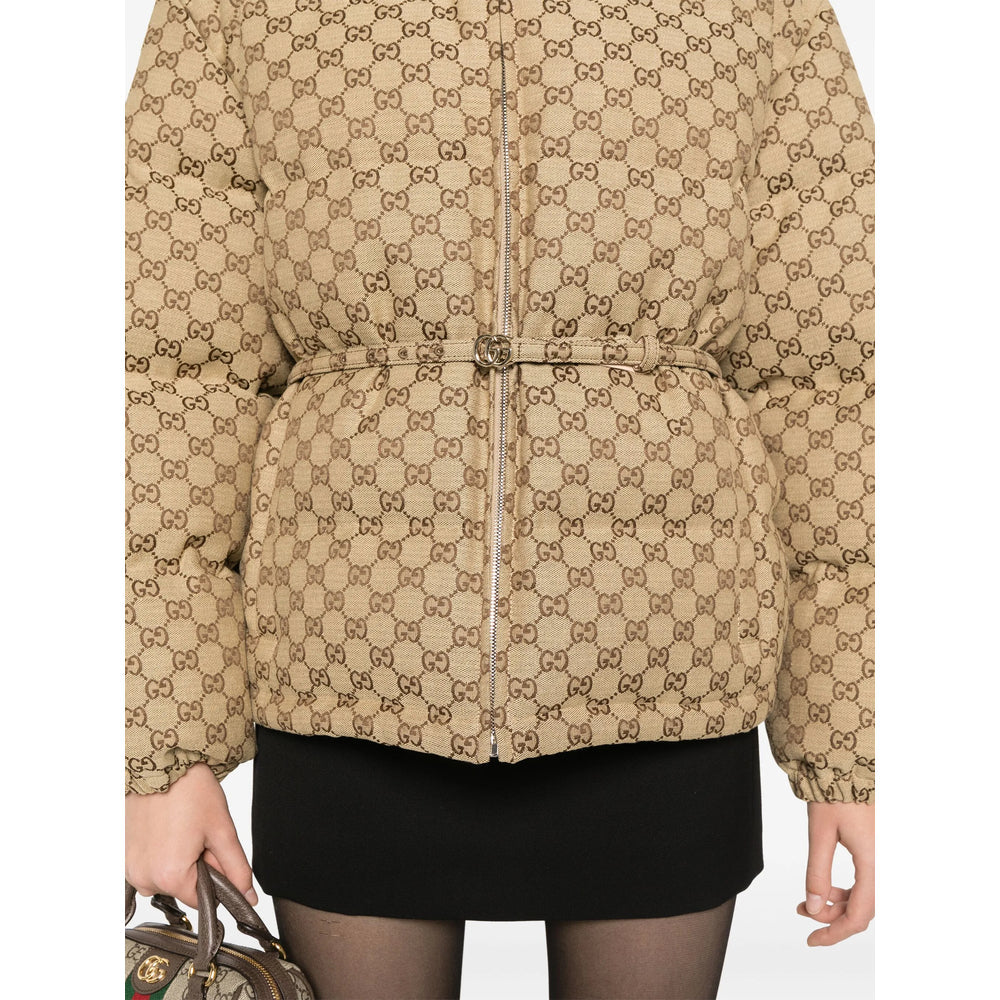 Gucci Neutrals Jackets - Puffer Jackets Women