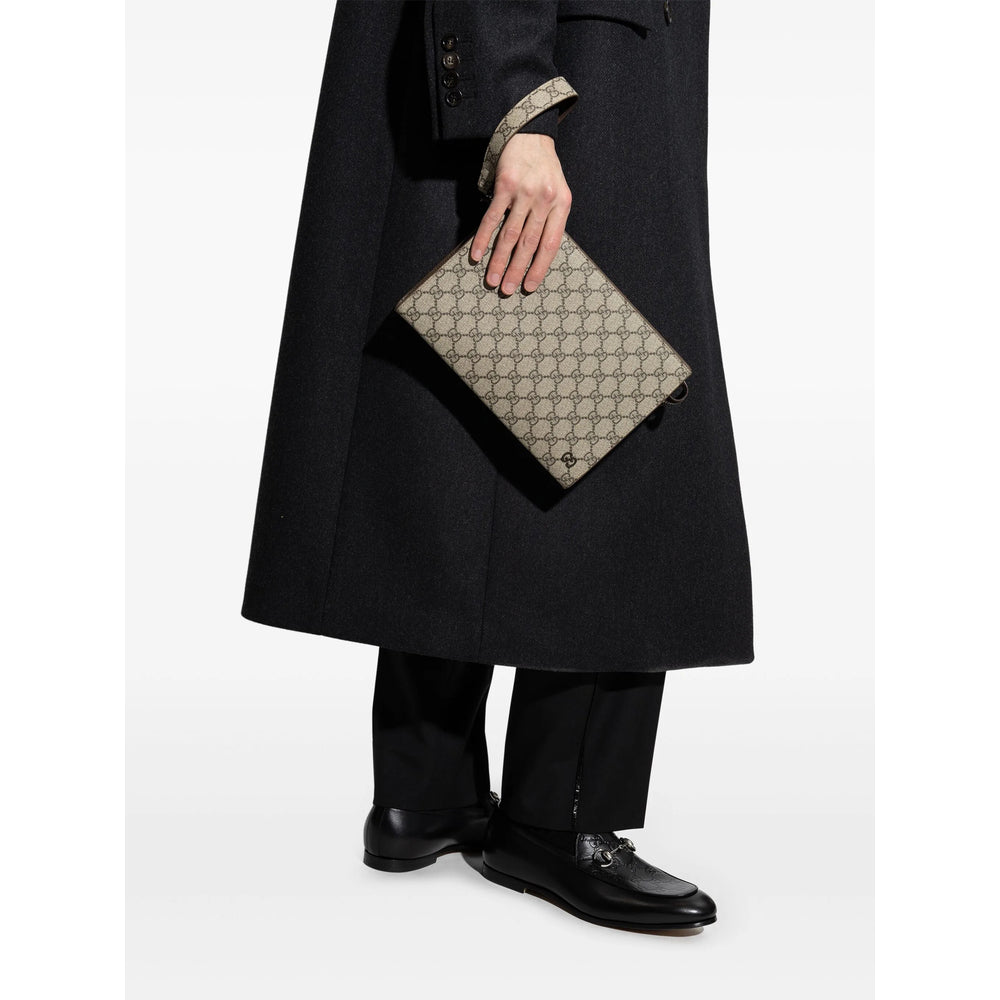 Gucci Neutrals Clutch Bags Men